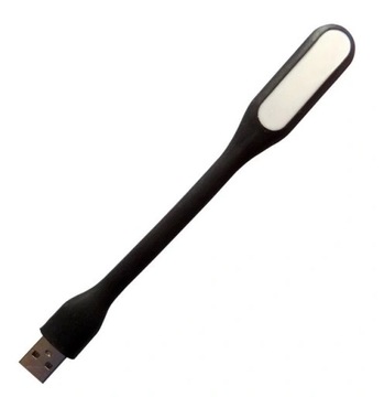 СИЛИКОНОВАЯ USB-ЛАМПА ДЛЯ НОУТБУКА СВЕТОДИОДНАЯ ПРОЧНАЯ ЧЕРНАЯ ГИБКАЯ