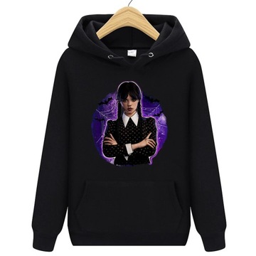 ЖЕНСКАЯ ТОЛСТОВКА WEDNESDAY ADDAMS С КАПЮШОНОМ - L