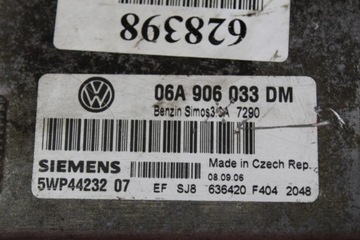 фото thumb №7, Блок управления компьютер двигателя 06a906033dm skoda octavia i 1.6 8v 102 km 00-10