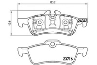 фото thumb №1, Brembo гальмівні колодки гальмівні mini cooper one 03- задня br