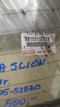 фото thumb №3, Toyota scion 6810552520 08r-14r скло зад нова оригінал