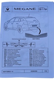 фото thumb №9, Молдинг хром бампера багажника renault megane iv kom 849p56399r 8201729932