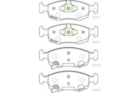 фото thumb №1, Ferodo комплект гальмівні колодки ham. перед fiat panda