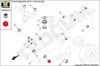 фото thumb №11, Tedgum 00505315 втулка подшипник, рычаг поперечный