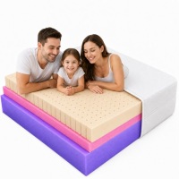 Матрас 130x200 из пеноматериала, латекса и HR, жесткий, H4, комфортный, толщиной 11 см