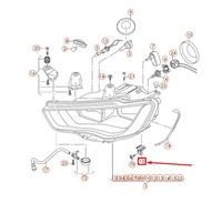 фото thumb №10, Audi a3 8v фара rear outer кронштейн 8v0941453