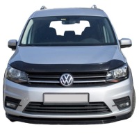 фото thumb №6, Защита капота обтекатель do vw caddy iv sa van 2015-2021 чёрный блеск