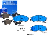 фото thumb №1, Гальмівні колодки гальмівні hyundai перед h-1 santa fe trajet