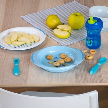 Набор посуды Chicco 12 м + 4 предмета + SPINK SLIP