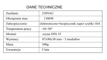Ściemniacz LED - moduł mocy do kurnika SC-20