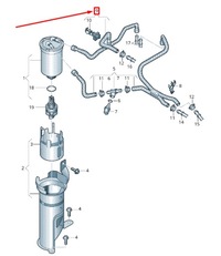 фото thumb №1, Audi a1 mk1 fuel фильтр fuel line 6r0130295k