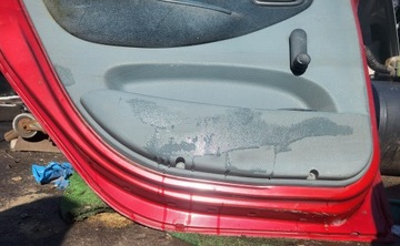 фото thumb №11, Двері ліві зад комплектні скло замок підйомник renault scenic i бордовий
