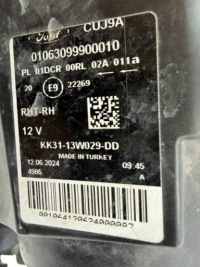 фото thumb №10, Ford transit mk8 18- рестайлінг фара bi-xenon праве перед оригінал kk3113w029dd
