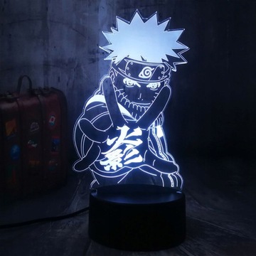 3D СВЕТОДИОДНАЯ ЛАМПА НАРУТО УЗУМАКИ АНИМЕ МАНГА НИНДЗЯ USB
