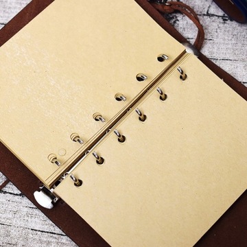 ŚREDNI PAMIĘTNIK NOTES PODRÓŻNIKA VINTAGE SKÓRZANY DZIENNIK ZIELONY A6