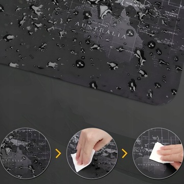 Большой коврик для мыши 80x30 с картой мира, офисная мышь