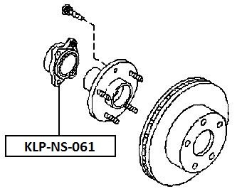 фото thumb №2, Ступица колёса перед infiniti g35 01-07 4wd