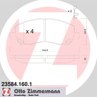 фото thumb №3, Комплект zimmermann mitsubishi space runner 05.00-