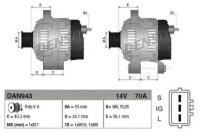 Купить Denso генератор 14v 70a toyota corolla 1.4/1.6, фото thumb