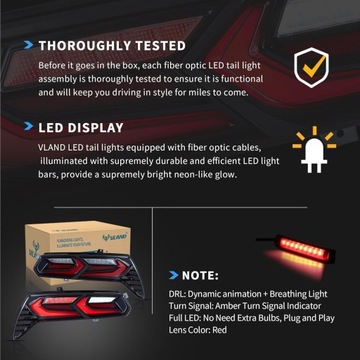 фото thumb №14, Chevrolet corvette c7 2014-2019 лампа лампи зад комплект європа led vland