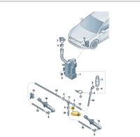фото thumb №1, Заглушка распылителя левая do покраска vw golf 5g0807937b оригинал
