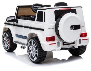 Автомобиль Mercedes G63 аккумуляторный, оригинал, 2 двигателя, радиоEVA кожа, детский