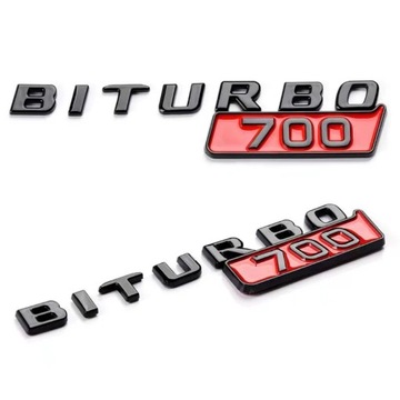 2 шт. 3d ABS Biturbo 700 800 900 логотип автомобильное крыло эмблема значок наклейка для меня