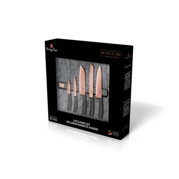 Ножи с полоской Berlinger Haus Rosegold 6EL.BH-2614