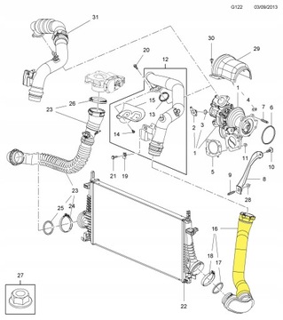 фото thumb №2, Шланг шланг turbo opel insignia saab 9-5 2.0