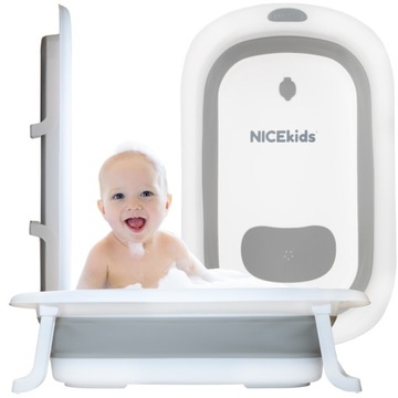 БОЛЬШАЯ ДЕТСКАЯ СКЛАДНАЯ СИЛИКОНОВАЯ ТУРИСТИЧЕСКАЯ ВАННА BABY BABY