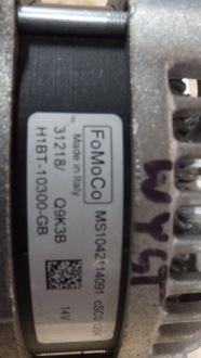 Генератор ford оригинальный номер h1bt10300gb Оригинал, фото thumb
