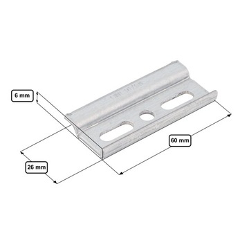 4 x ZESTAW - LISTWA MONTAŻOWA DO ZAWIESZENIA SZAFEK 26x60 + WKRĘTY + KOŁKI