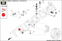 Ted11278/ted полиуретан - втулка рычага передний g tedgum Оригинал, фото thumb