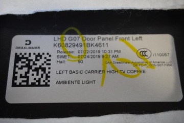 фото thumb №10, Обшивки обивка дверь bmw x7 g07 кожа led