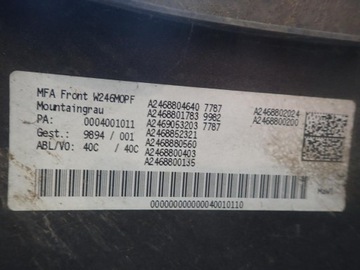 фото thumb №6, Бампер перед mercedes b-klasa w246 рестайлінг 2015-