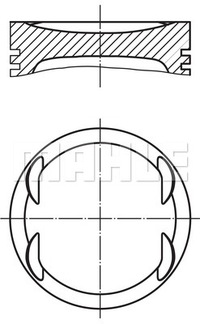 фото thumb №1, Mahle поршень db slk r171