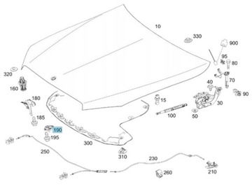 фото thumb №4, Засув вушко замок капота перед mercedes w207 w212