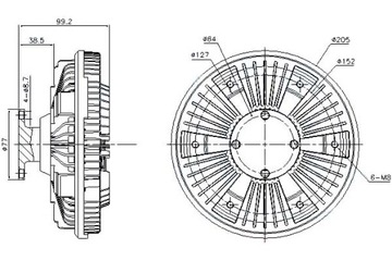 фото thumb №2, Nissens сцепление вентилятора радиатор man hocl li