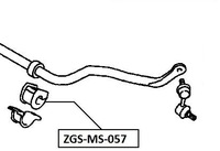 фото thumb №2, Резиновый элемент тяга стабилизатора перед 2szt mitsubishi l200 kb4t 05-