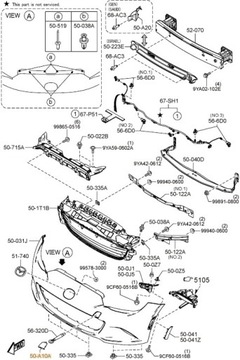 фото thumb №3, Заглушка фаркоп буксирувальний перед mazda mx-5 nd 2015- оригінал