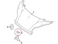 фото thumb №3, Кронштейн ручка кришки капот smart fortwo 451 лівий