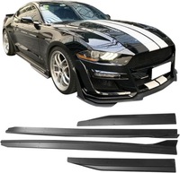 фото thumb №5, Ford mustang 2015-2023 накладка накладки планки пороговые пороги стиль gt500