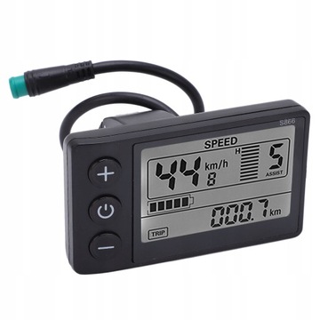 WY?WIETLACZ S866 LCD 24V 36V 48V ROWER ELEKTRYCZ