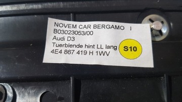 фото thumb №5, Audi a8 d3 довгий планка двері лівий зад 4e4867419