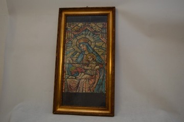 ŚWIĘTY STARY OBRAZ JAN STYKA - MATKA BOSKA witraż