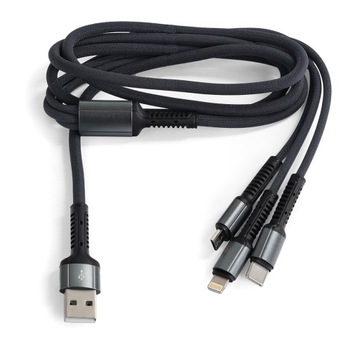 Кабель 3 в 1 USB-A — USB-C + micro + Lightning LDNIO
