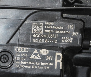 фото thumb №11, Audi a6 c7 рестайлінг перед капот бампер pas переднє лампи bez фарбування ls9r