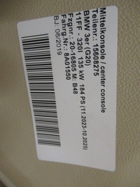 фото thumb №5, Bmw g20 g21 підлокітник тунель середній