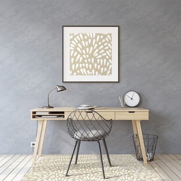 Mata krzesło podkładka Beżowe Łzy Boho 140x100