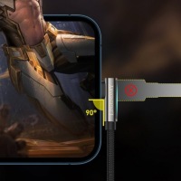 BASEUS Угловой USB-кабель Lightning для Apple iPhone, 2 м